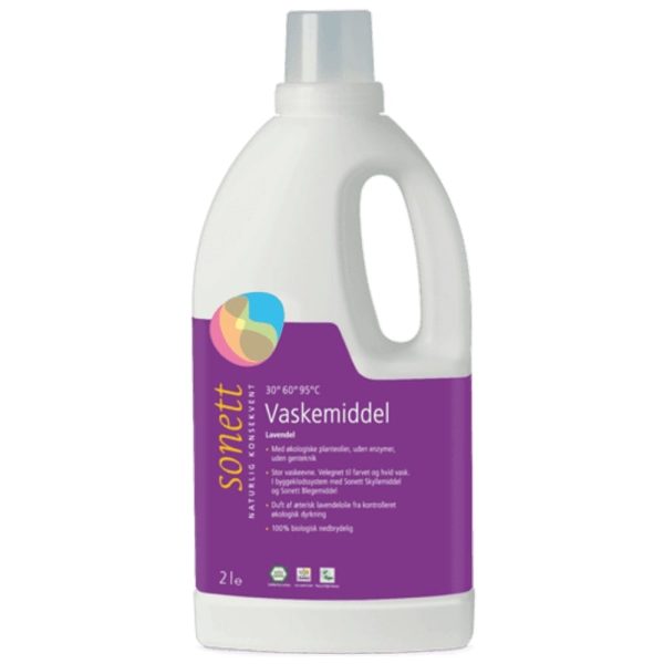Vaskemiddel, lavendel, 2 l, økologisk, Sonett