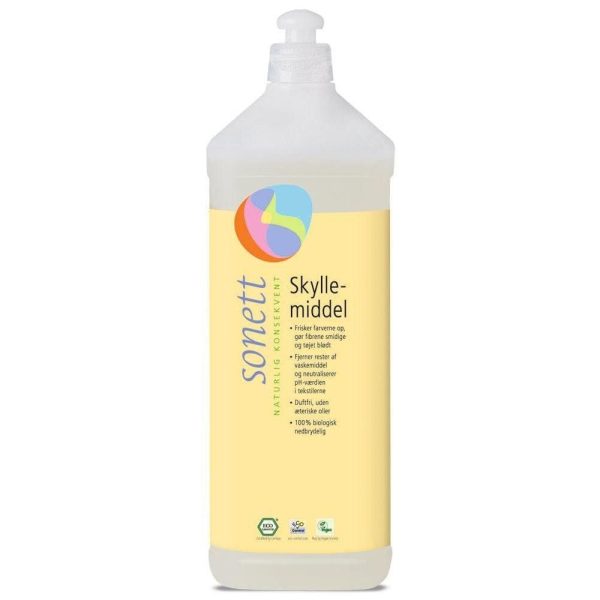 Skyllemiddel/tøymykner, 1 l, økologisk, Sonett