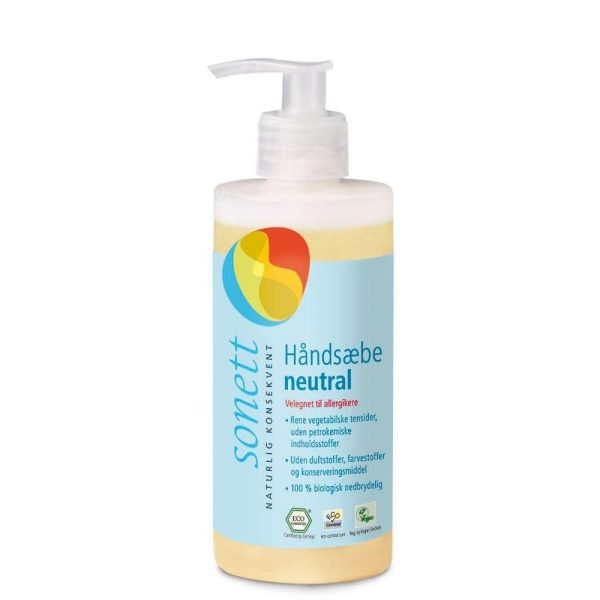 Håndsåpe, nøytral, 300 ml, økologisk, Sonett