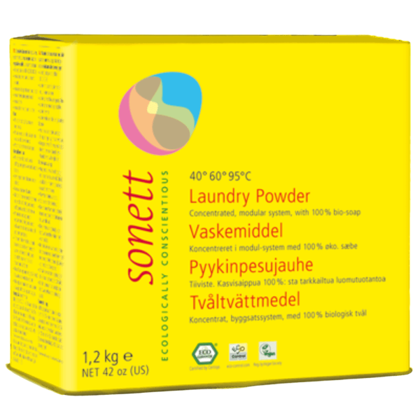 Vaskepulver,1,2 kg, økologisk, Sonett