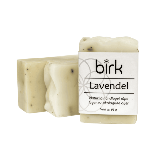 Såpestykke, lavendel, Birk, 95 g
